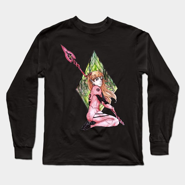 Asuka Sōryū Langley Long Sleeve T-Shirt by Nenril